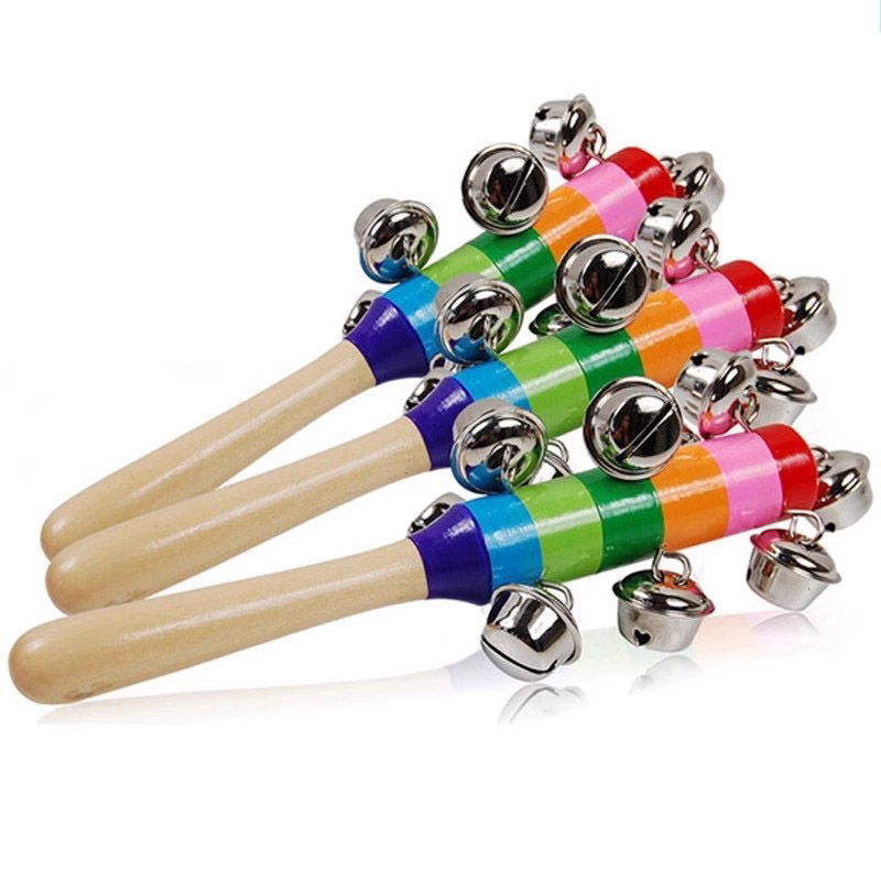 Musical Instrument For Toddlers - 5 قطعة أجراس اليد الخشبية قوس