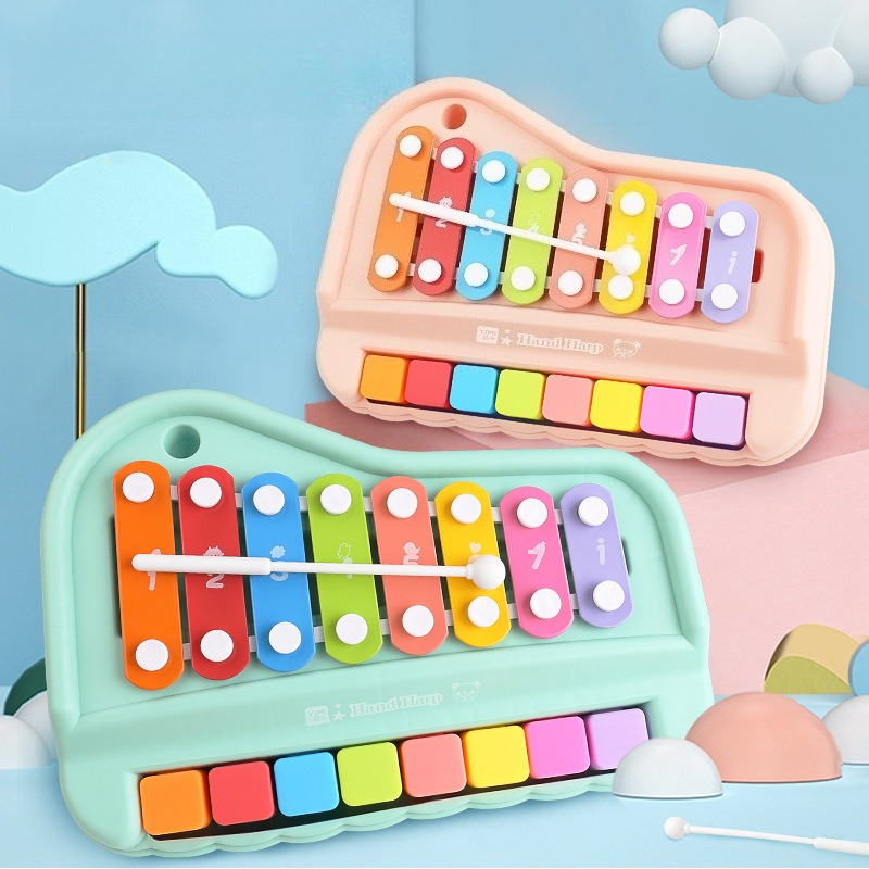 Musical Instrument For Toddlers - 8-Note إكسيليفون البيانو 2 في 1