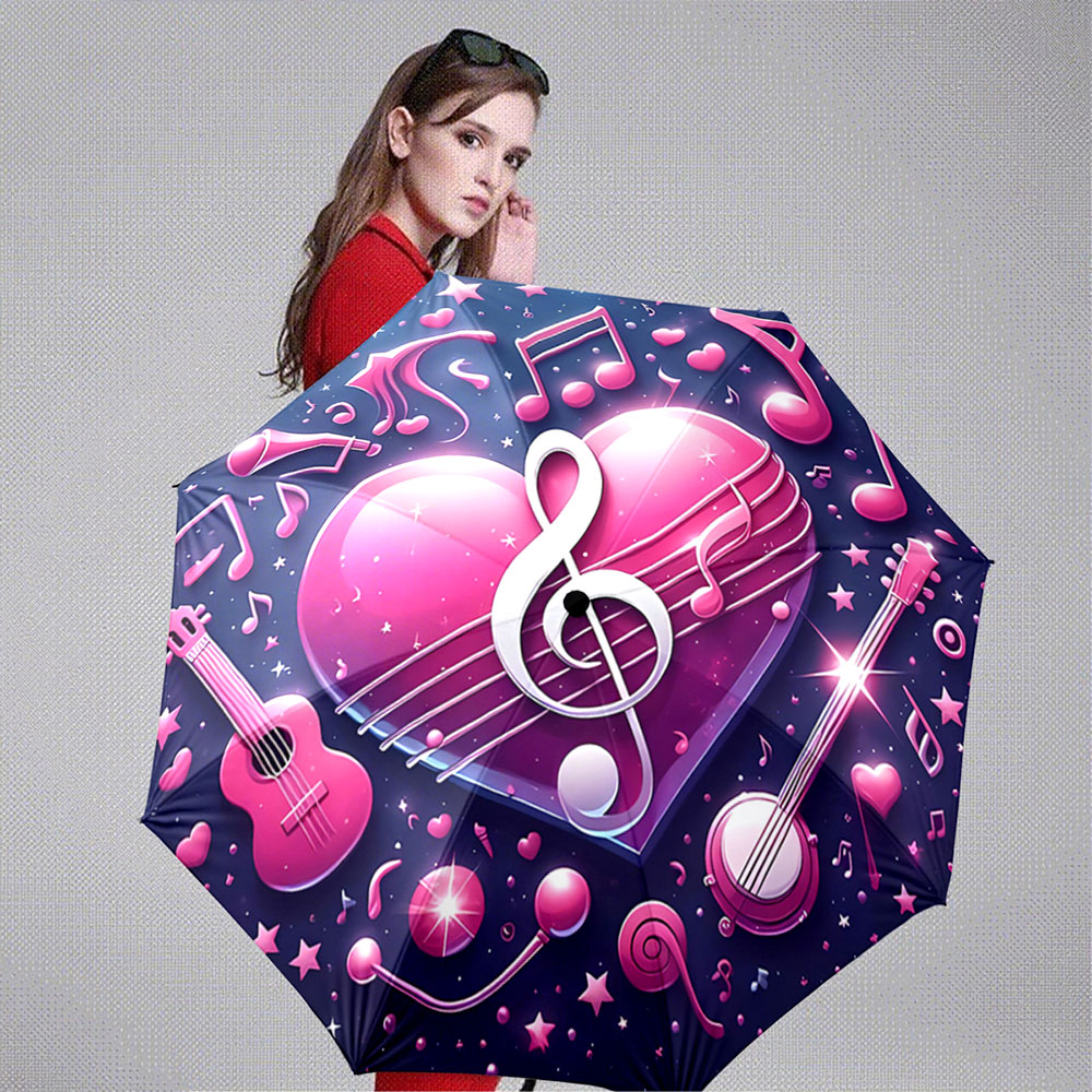 مظلة قابلة للطي بتصميم نوتات م - مراجعة Musical Instrument Family وسعره