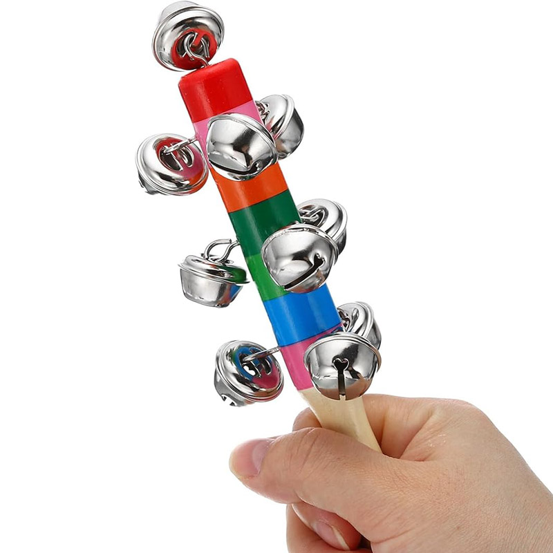5 قطعة أجراس اليد الخشبية قوس  - مراجعة Musical Instrument For Toddlers وسعره