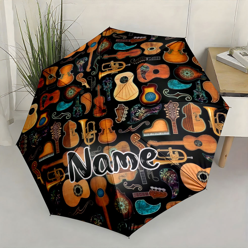 مظلة مخصصة تحمل اسمًا، تصميم م - مراجعة Musical Instrument And Name وسعره