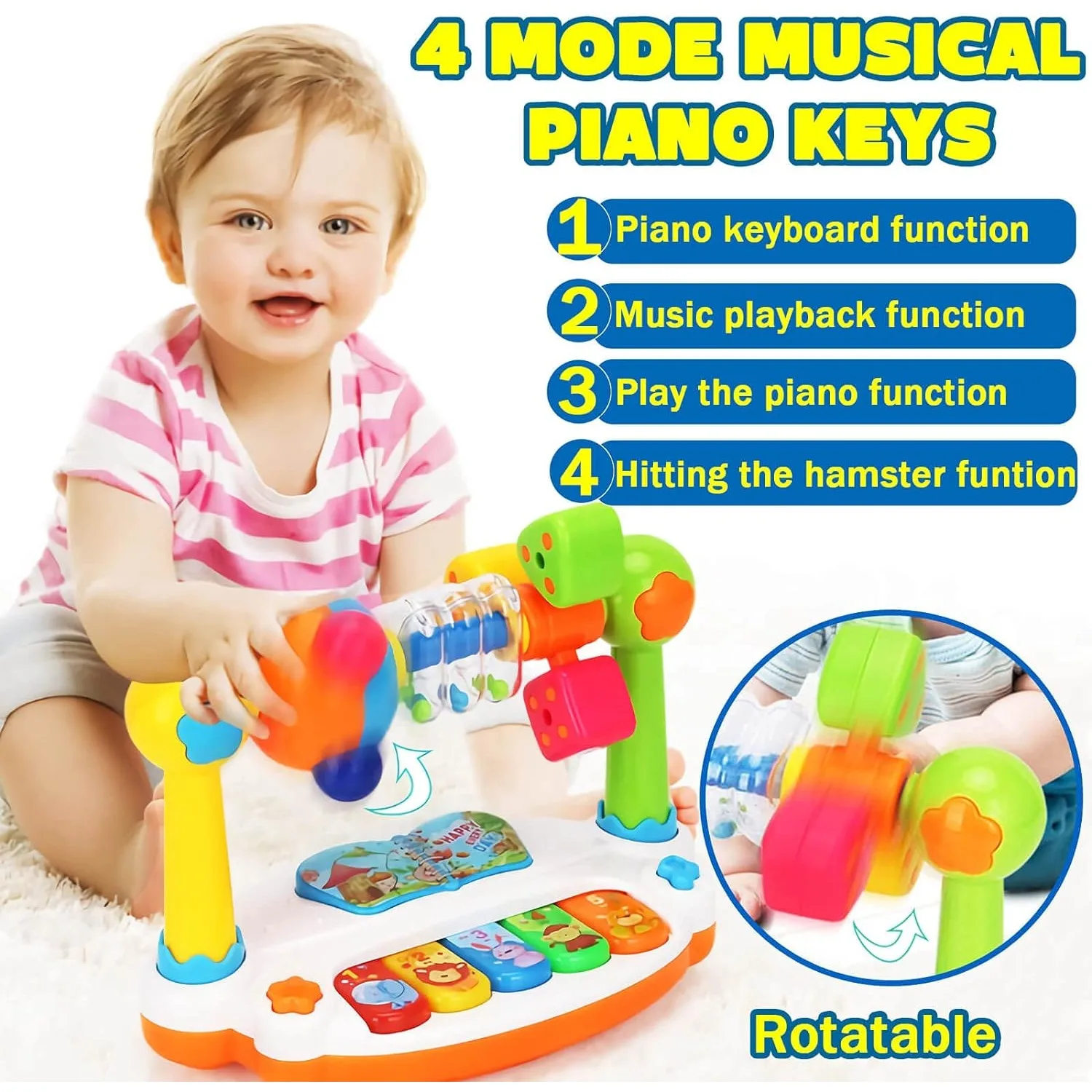 ألعاب موسيقية للأطفال: طبلة وب - مراجعة Musical Instrument For Toddlers وسعره