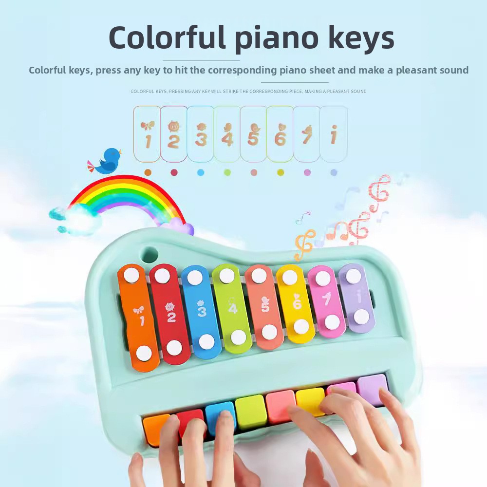 8-Note إكسيليفون البيانو 2 في  - مراجعة Musical Instrument For Toddlers وسعره