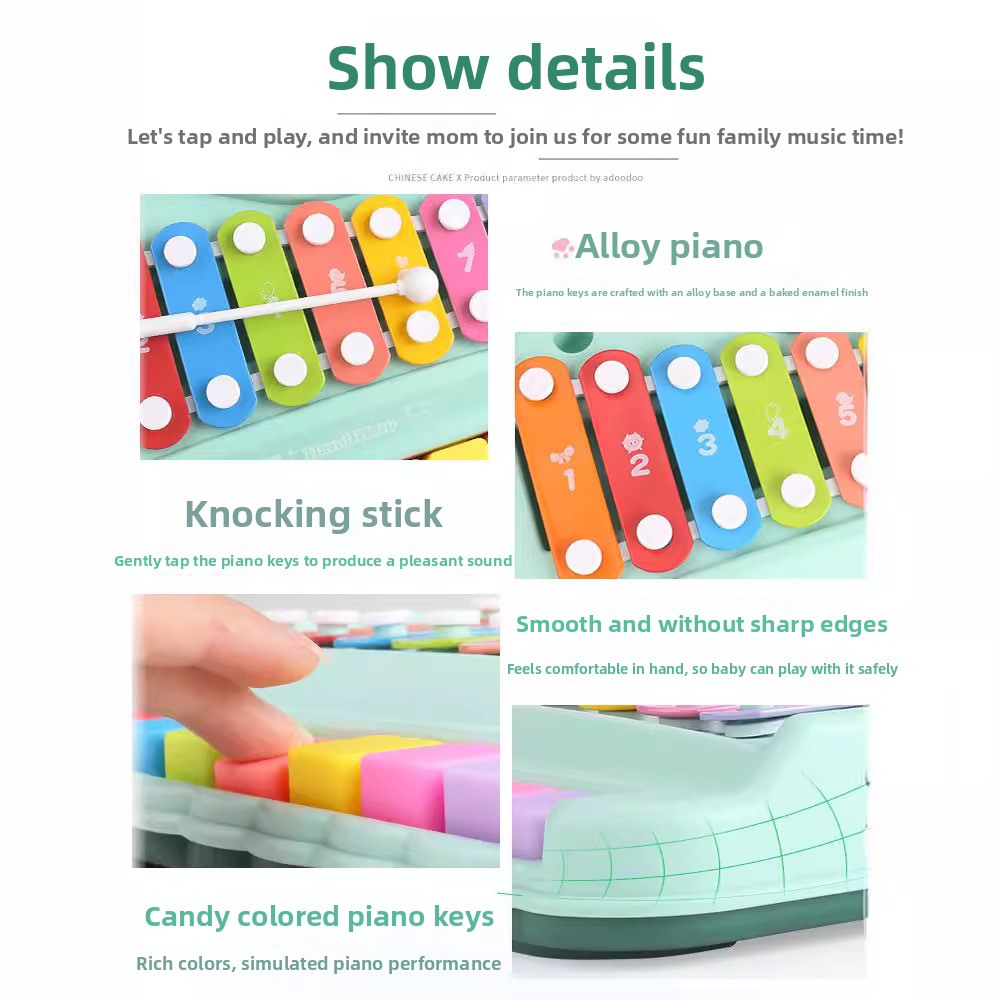 8-Note إكسيليفون البيانو 2 في  - مراجعة Musical Instrument For Toddlers وسعره