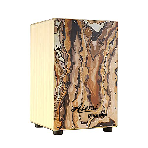 طقم طبول كاجون خشبي ملون يدوي  - مراجعة Musical Instrument Cajon وسعره
